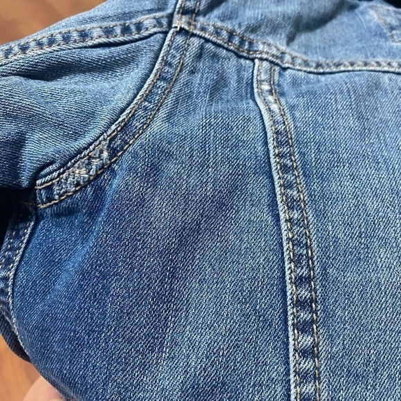 HANNA ANDERSSON and PLACE bundle of jackets fuzzy blue jean denim school size 5 - Picture 9 of 9